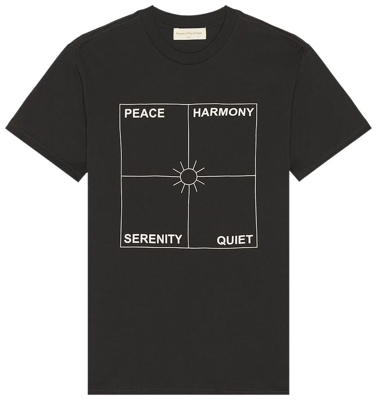 

Museum of Peace & Quiet Футболка «Музей мира и Тихий Четыре Углы» черного цвета, Черный, Museum of Peace & Quiet Футболка «Музей мира и Тихий Четыре Углы» черного цвета