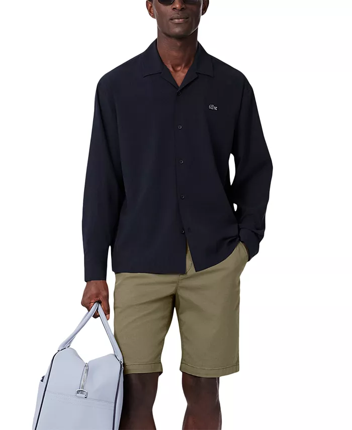 

Мужские узкие бермуды из хлопка Lacoste, зеленый
