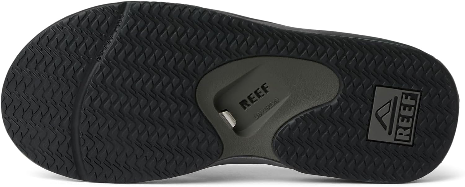 Мужские шлепанцы REEF с открывалкой для бутылок, черный/серый — фото 3
