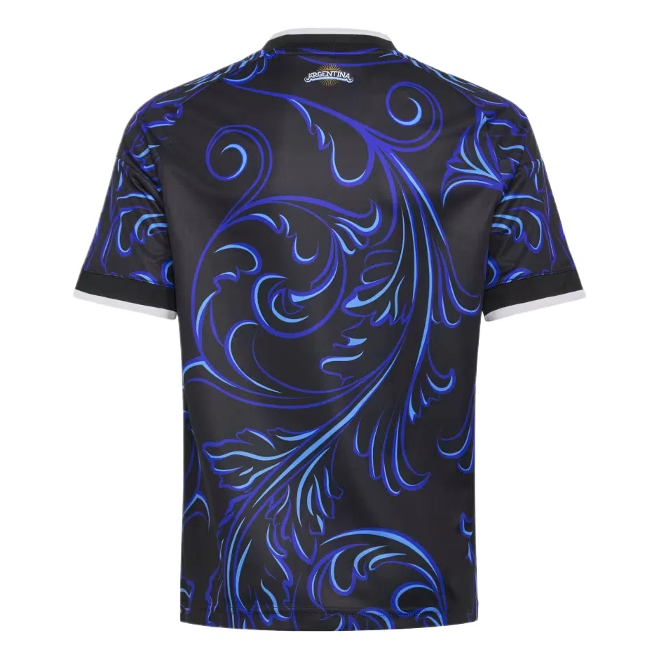 Детская футболка с круглым вырезом Adidas Originals, Black/Bright Blue/Crackled Blue — фото 3