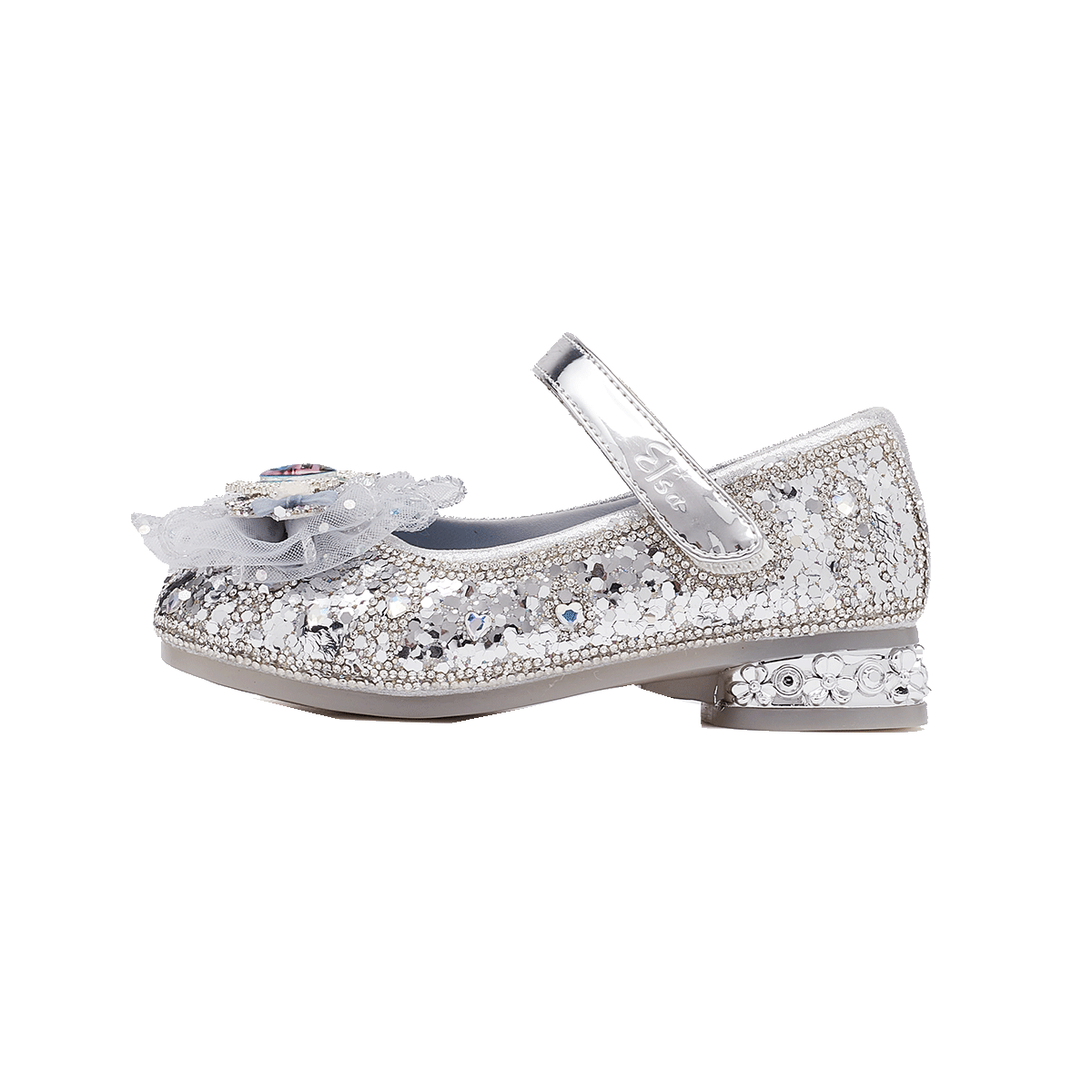 

Детские туфли Frozen Series с кристаллами и стразами Disney, серебряный