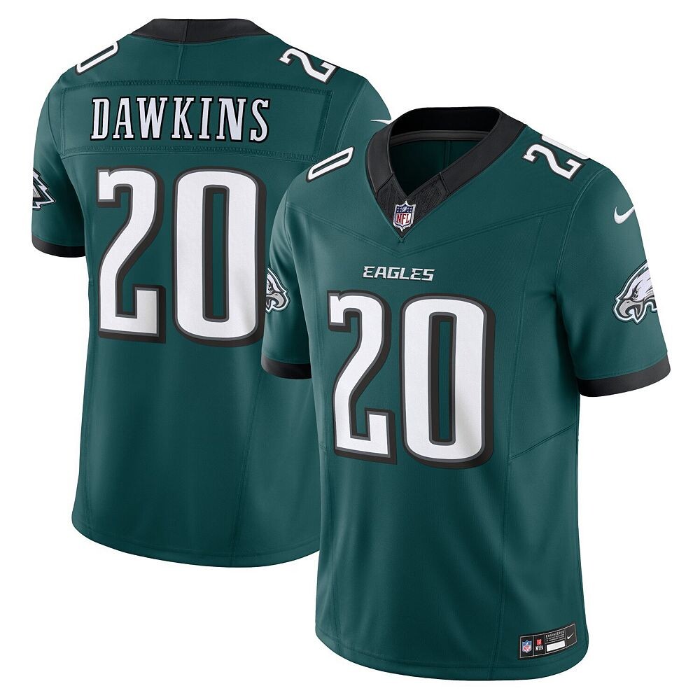 Мужские кроссовки Nike Brian Dawkins Midnight Green Philadelphia Eagles Vapor F. Ограниченный Джерси, цвет Eag Green — фото 2
