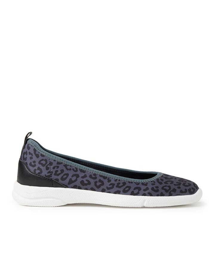 Женские балетки Mia Easy Foam Dearfoams, цвет Gray Leopard — фото 2