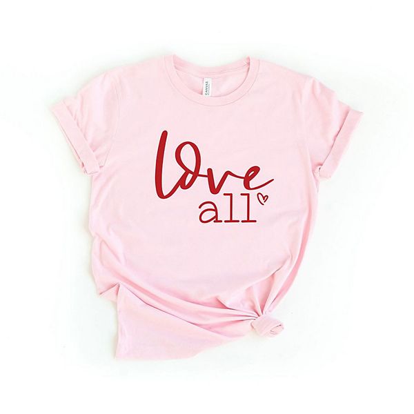 

Футболка Love All с коротким рукавом и принтом Simply Sage Market, Pink, Зеленый, Футболка Love All с коротким рукавом и принтом Simply Sage Market, Pink