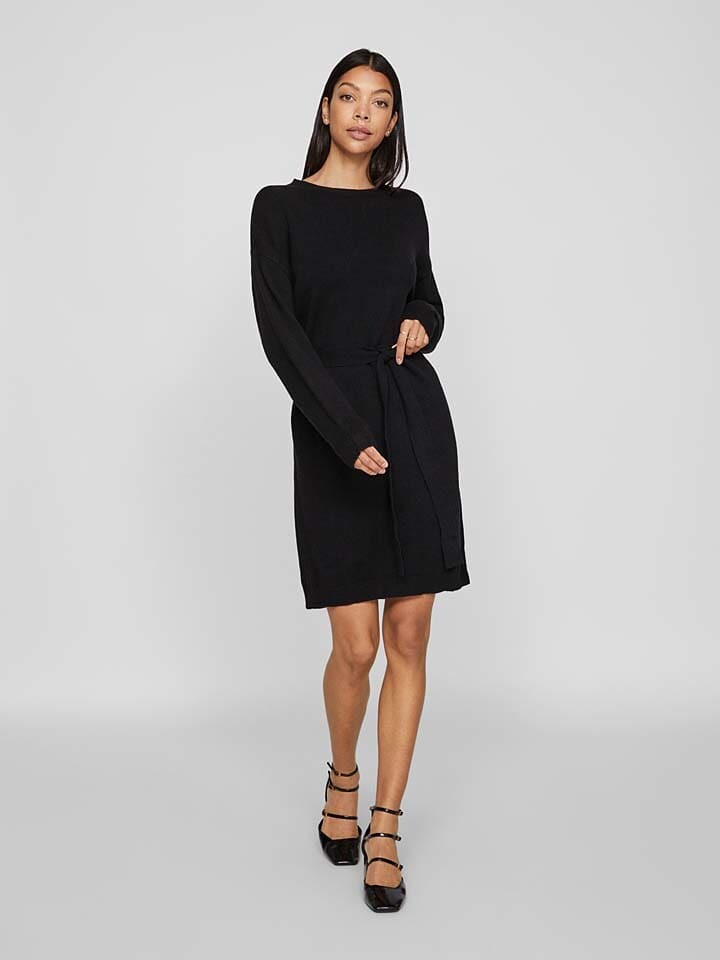

Платье до колена Vila Strickkleid, черный