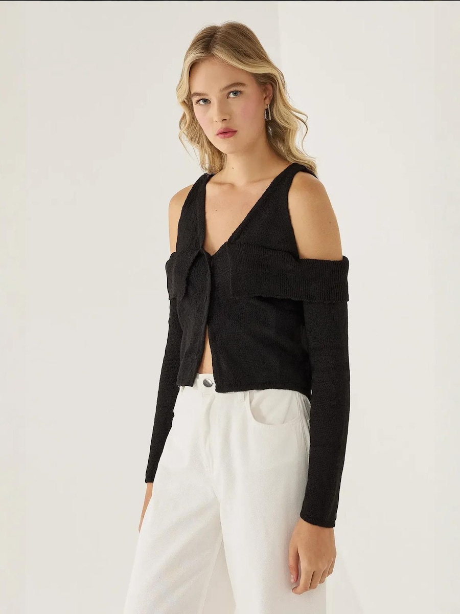 

Вязаный кардиган Hiccup, черный