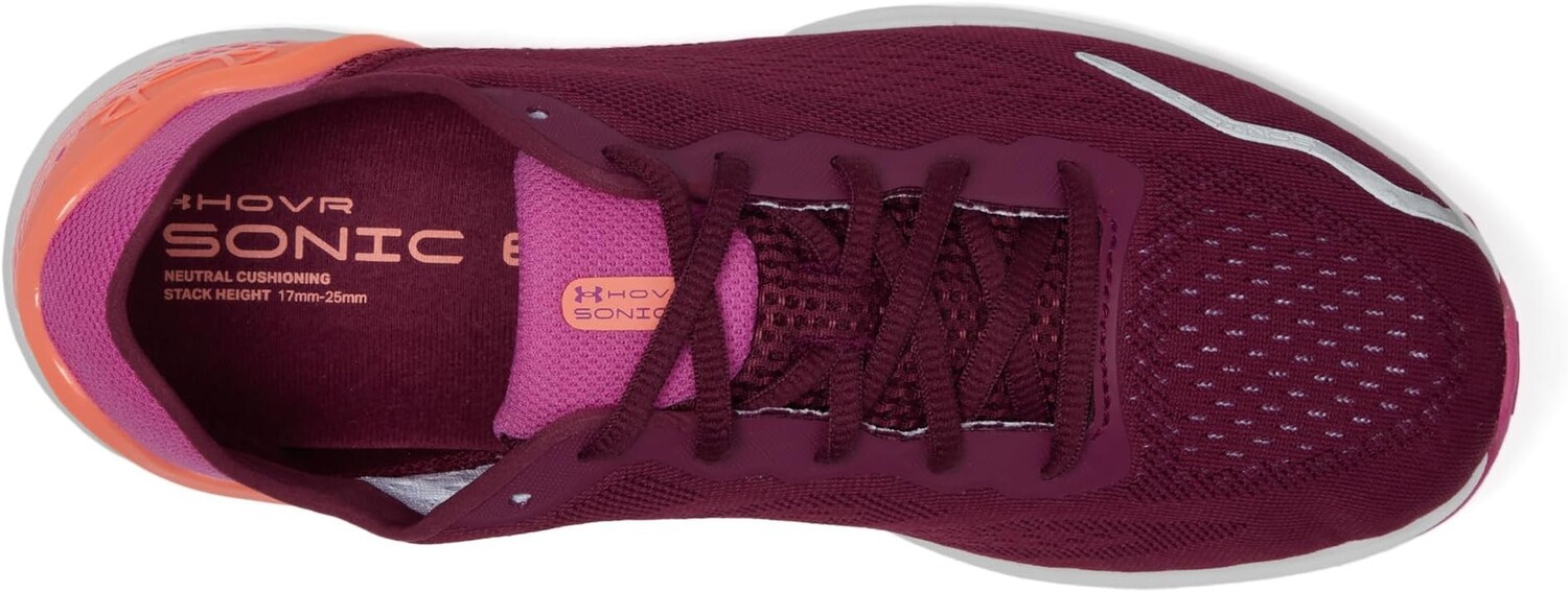 Кроссовки Under Armour HOVR Sonic 6, цвет Purple Gemini/Vivid Magenta/Flare Orange — фото 2