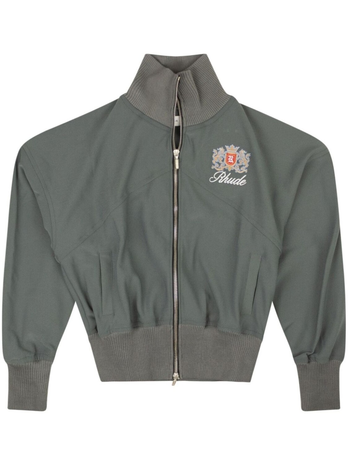 

RHUDE спортивная куртка Brentwood с логотипом, синий