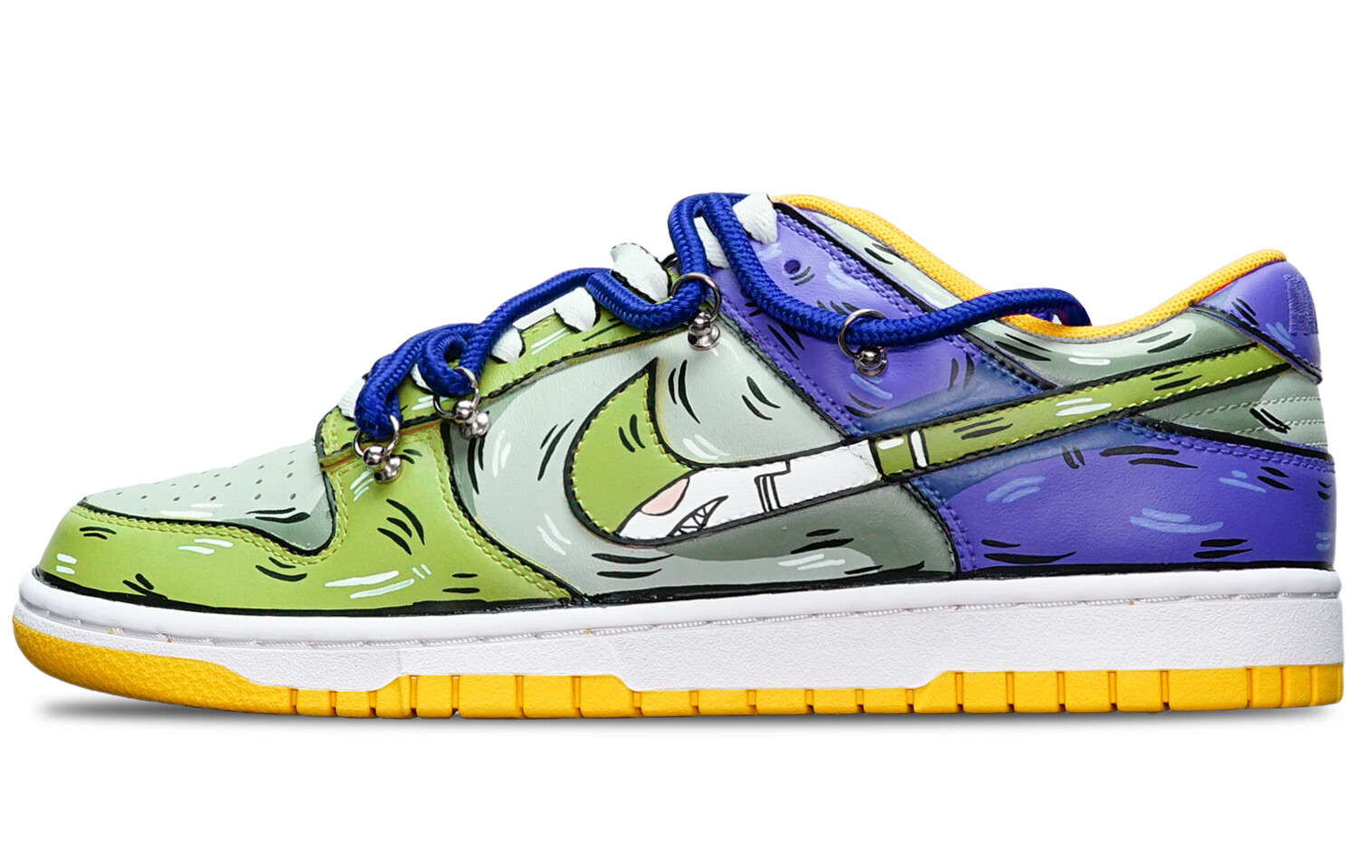 

Кроссовки Nike Dunk, синий/зеленый