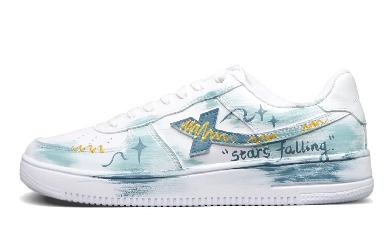 

XTEP Air Force One противоскользящие износостойкие низкие скейтерские кроссовки мужские белые, цвет White