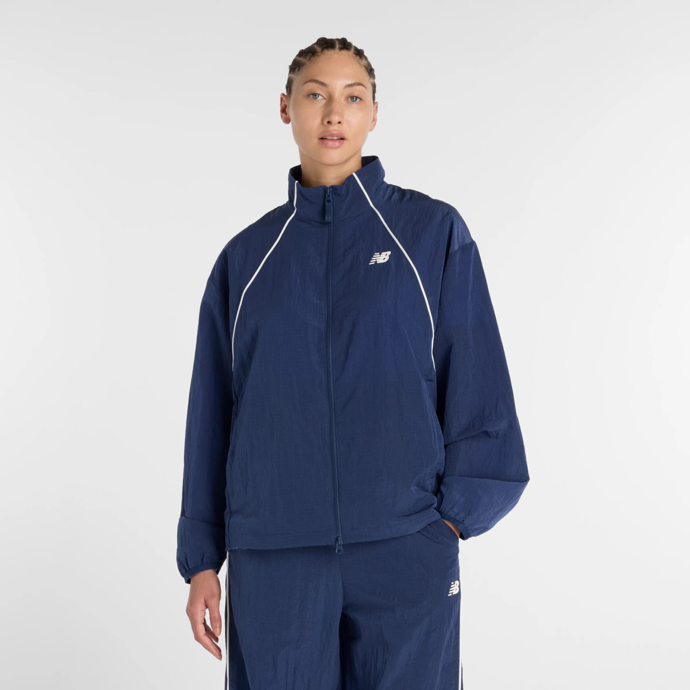 

New balance Спортивная куртка 'Sport Legacy Jacket' в темно-синем цвете