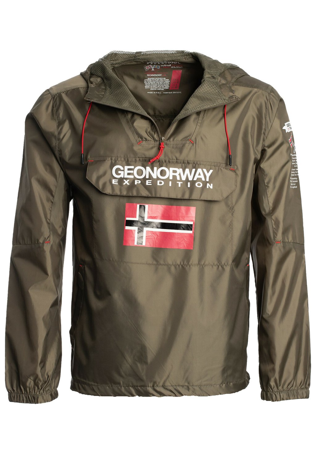 

Ветровка Anorak Brest Geo Norway, цвет light khaki