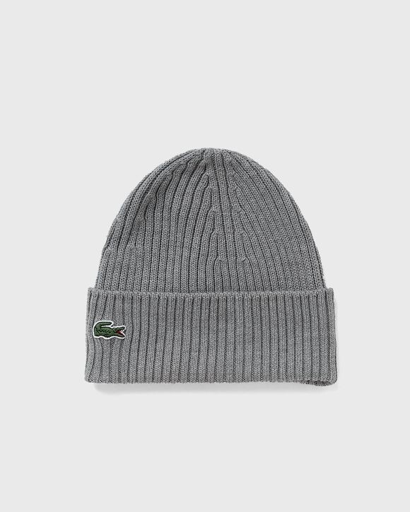 

Шапка Lacoste Knitted Cap, цвет heather agate