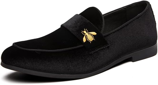 

Мужские роскошные бархатные лоферы-слипоны с отделкой под замшу, туфли для танцев, вечеринок, свадеб, повседневная обувь, лодочки, выпускной, размер 38-47 Senlongbao, черный
