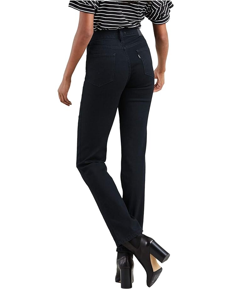 Джинсы Levi's Womens 724 High-Rise Straight, цвет Soft Black — фото 3