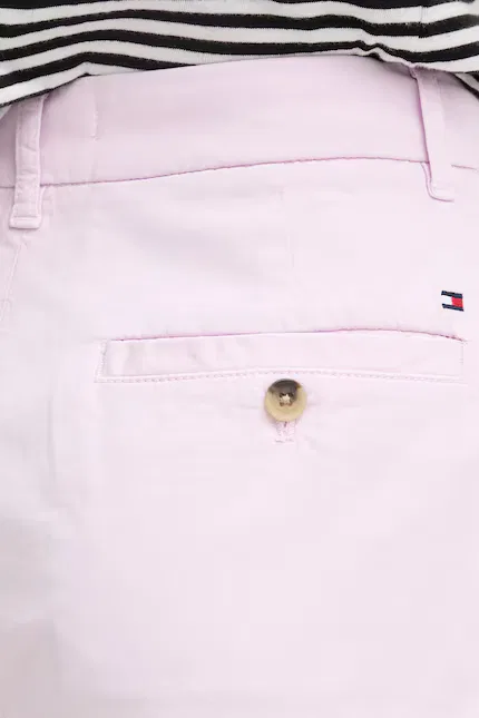 Шорты чинос из эластичного хлопка Tommy Hilfiger, розовый — фото 4