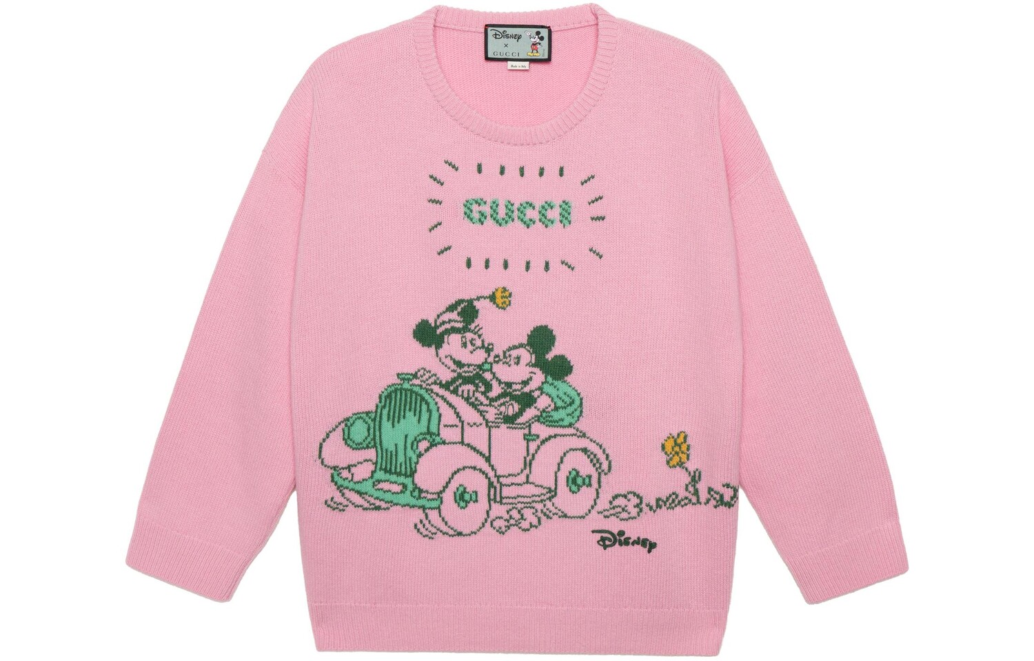 

Свитер женский Disney x Gucci, розовый / зеленый