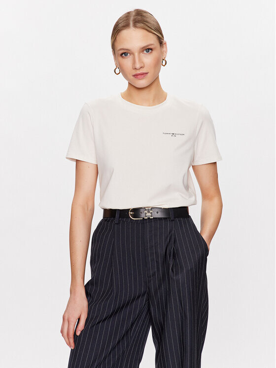

Футболка стандартного кроя Tommy Hilfiger, экрю