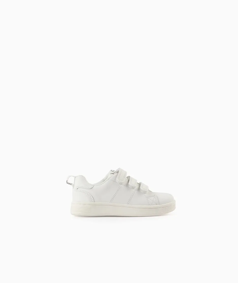 

Детские спортивные кроссовки с застежкой-липучкой и подкладкой из сетки Zippy, белый