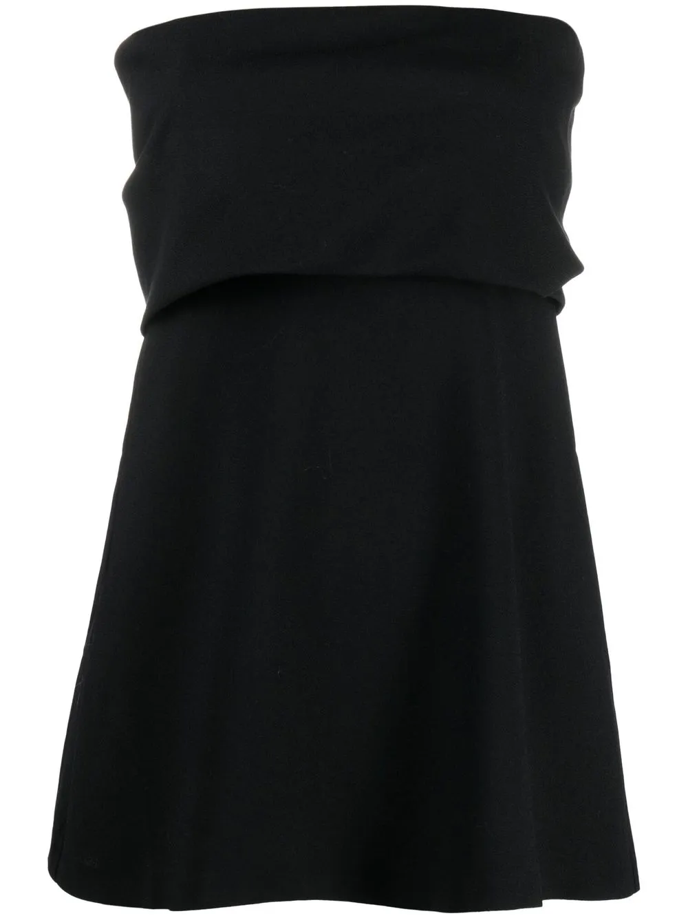 

Расклешенный топ без бретелей TOTEME, черный