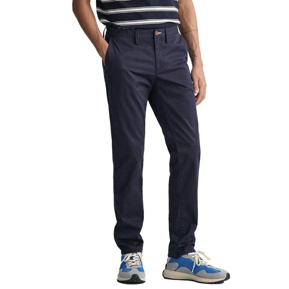 

Брюки Gant Twill Slim Fit Chino, синий