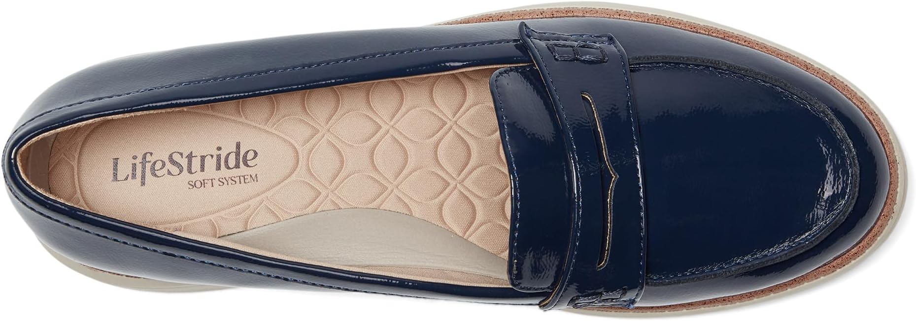 Лоферы LifeStride Chelsea Loafer/Moc Shoes, цвет Lux Navy Patent — фото 2
