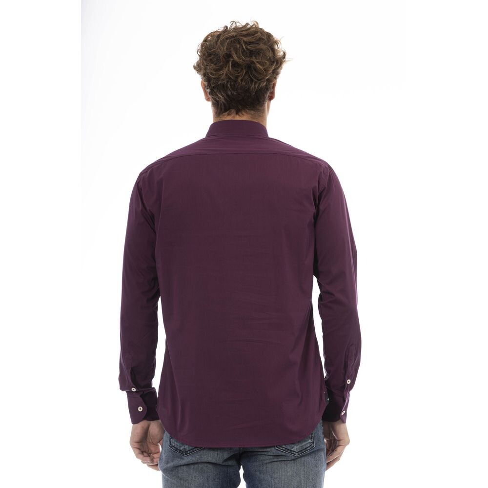 

Хлопковая мужская рубашка Baldinini Trend, цвет Burgundy