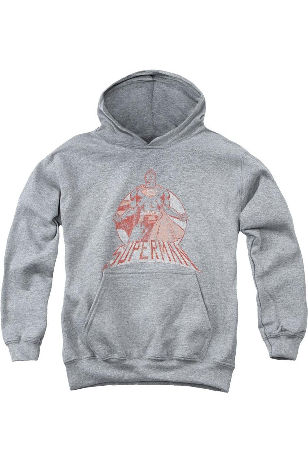 

Супермен Супер Плохой Молодежный худи с капюшоном Gildan, Athletic Heather