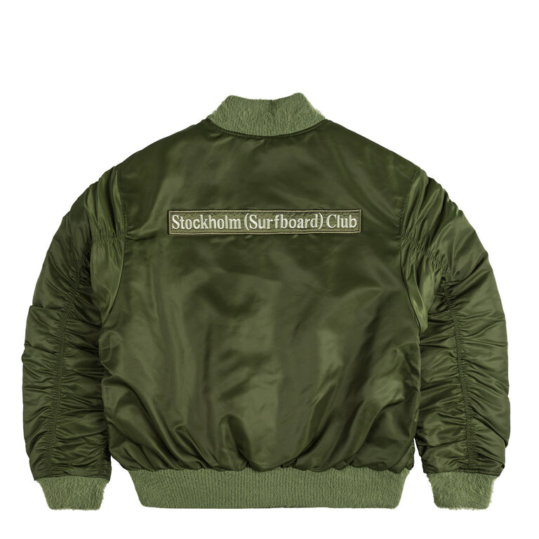 

Куртка nylon bomber jacket Stockholm Surfboard Club, зеленый