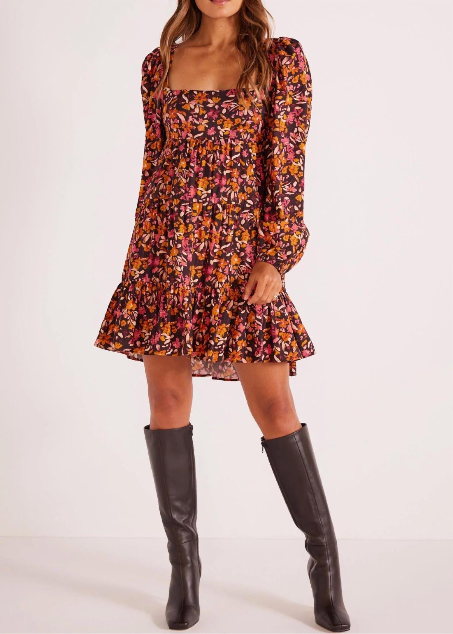 

Мини-платье Sorrento с цветочным принтом MINKPINK, цвет floral