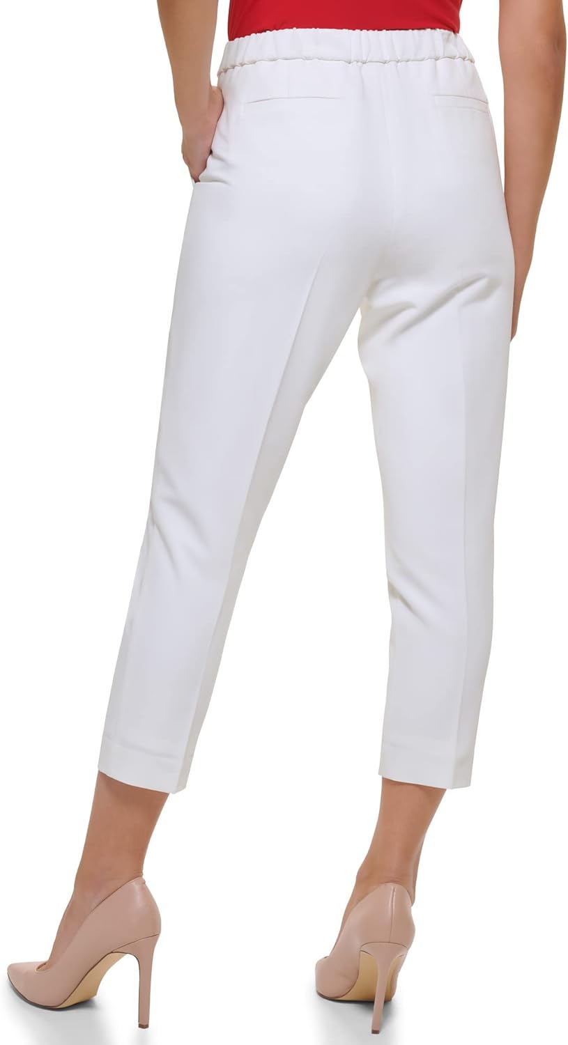 Укороченные женские брюки Tommy Hilfiger Sloane Ankle, Ivory — фото 4