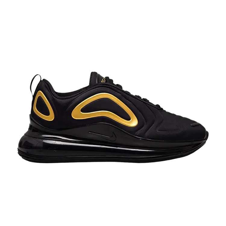 

Кроссовки Nike Air Max 720 GS 'Black Metallic Gold', черный