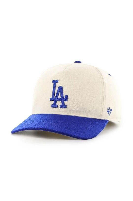 

Бейсболка MLB Los Angeles Dodgers из смесовой шерсти 47 brand, бежевый