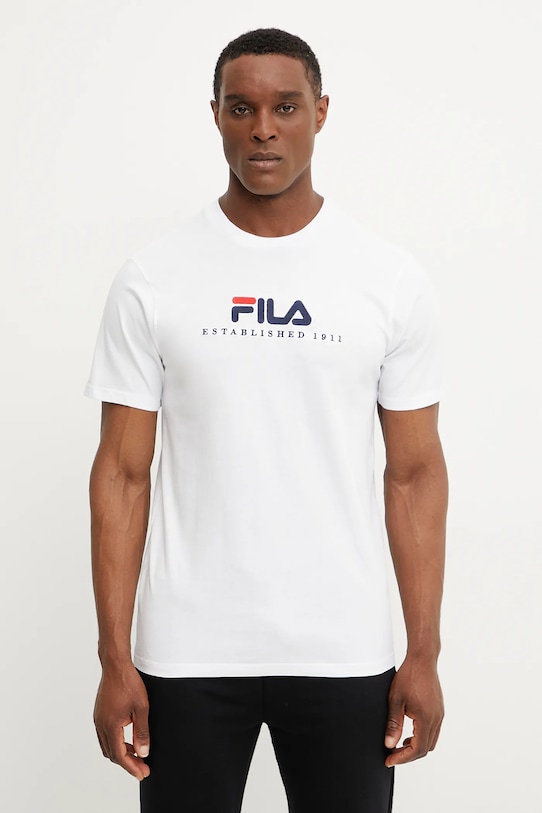 

Хлопковая футболка Brill Fila, белый