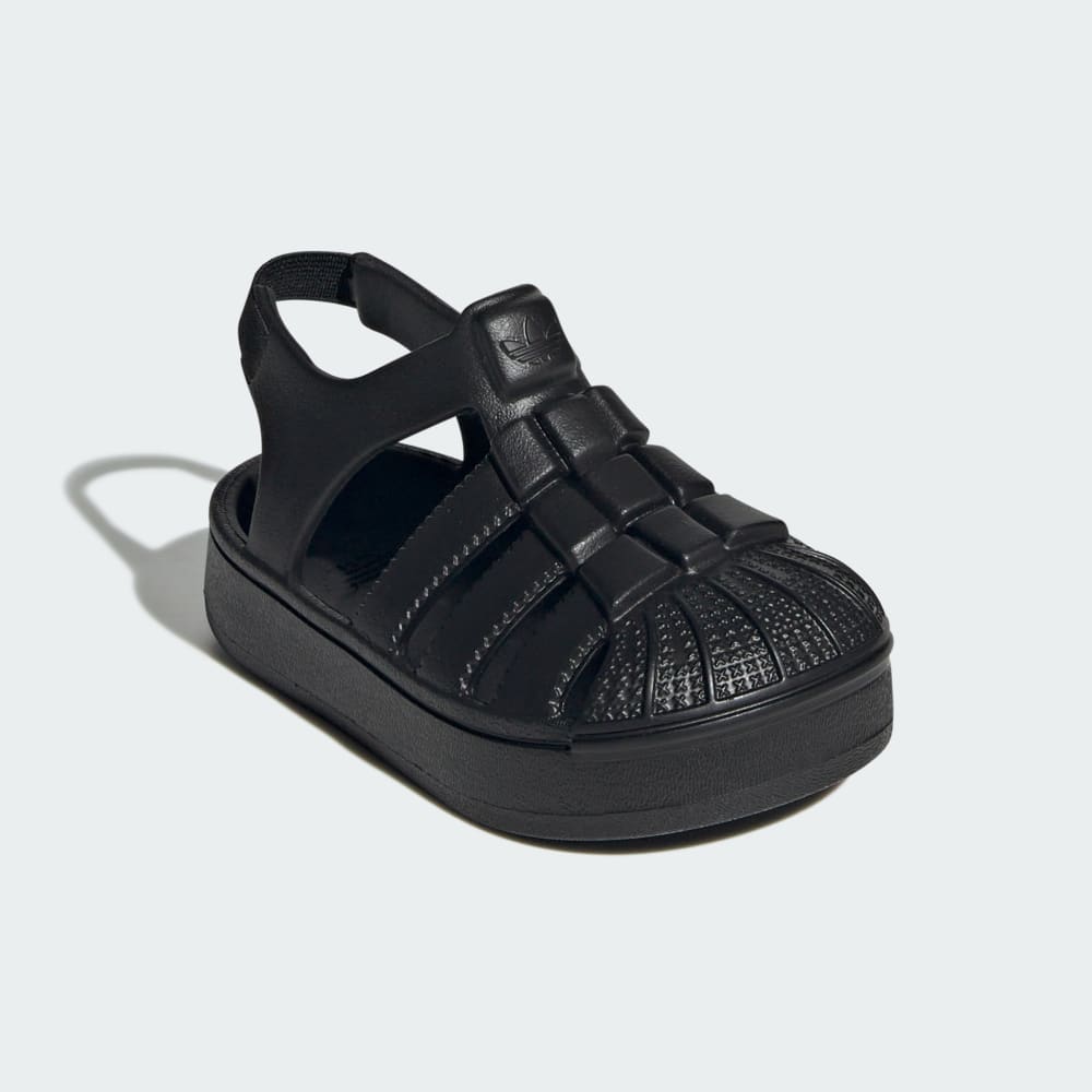 Сандалии Adidas Superstar Sandals Kids, цвет Core Black/Core Black/Core Black — фото 4