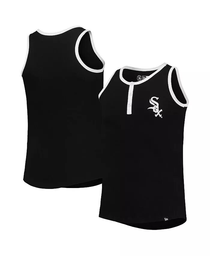 

Топ-майка Henley Black Chicago White Sox от Big Girls New Era