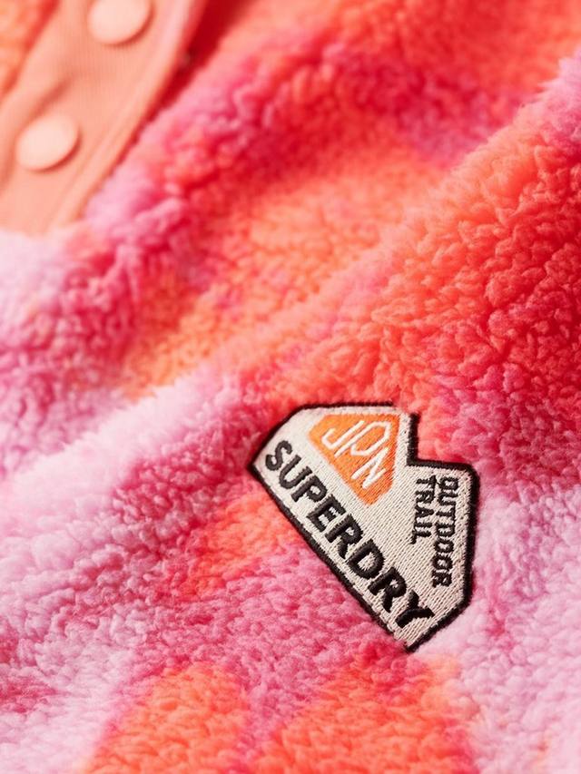 Супермягкий джемпер хенли с принтом Superdry, Brush Camo Coral — фото 4
