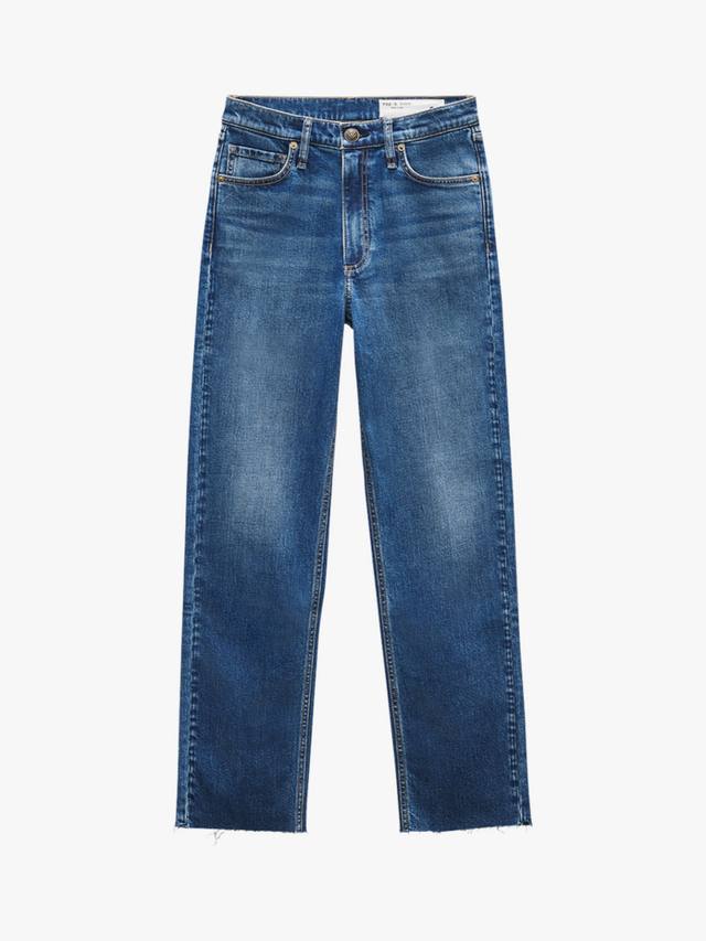 

Джинсы прямого кроя harlow средней посадки rag & bone, цвет Nova
