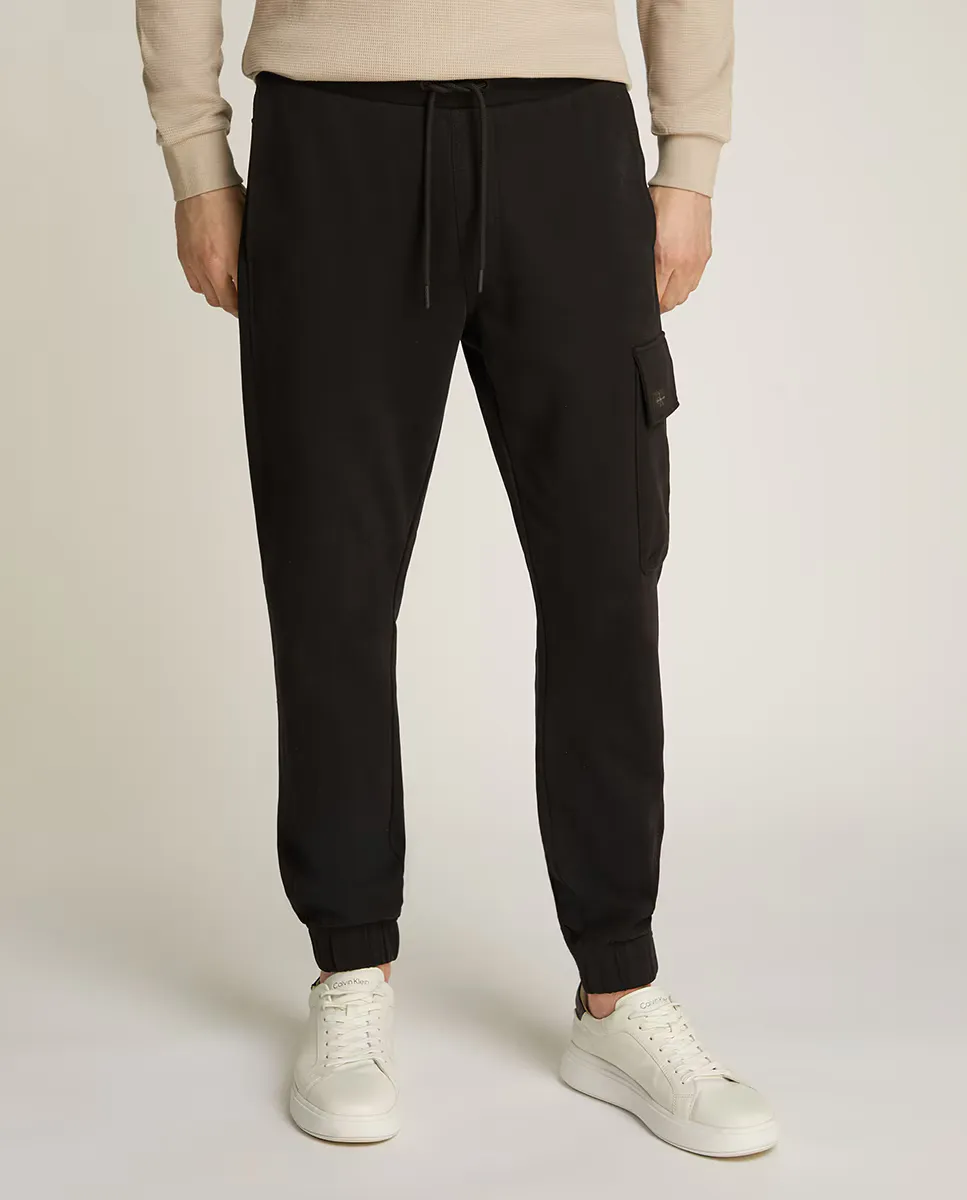 

Мужские длинные спортивные брюки с логотипом Calvin Klein Jeans, черный