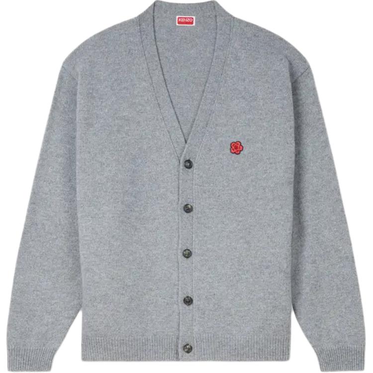 

Кардиган с вышивкой цветов Boke KENZO, серый