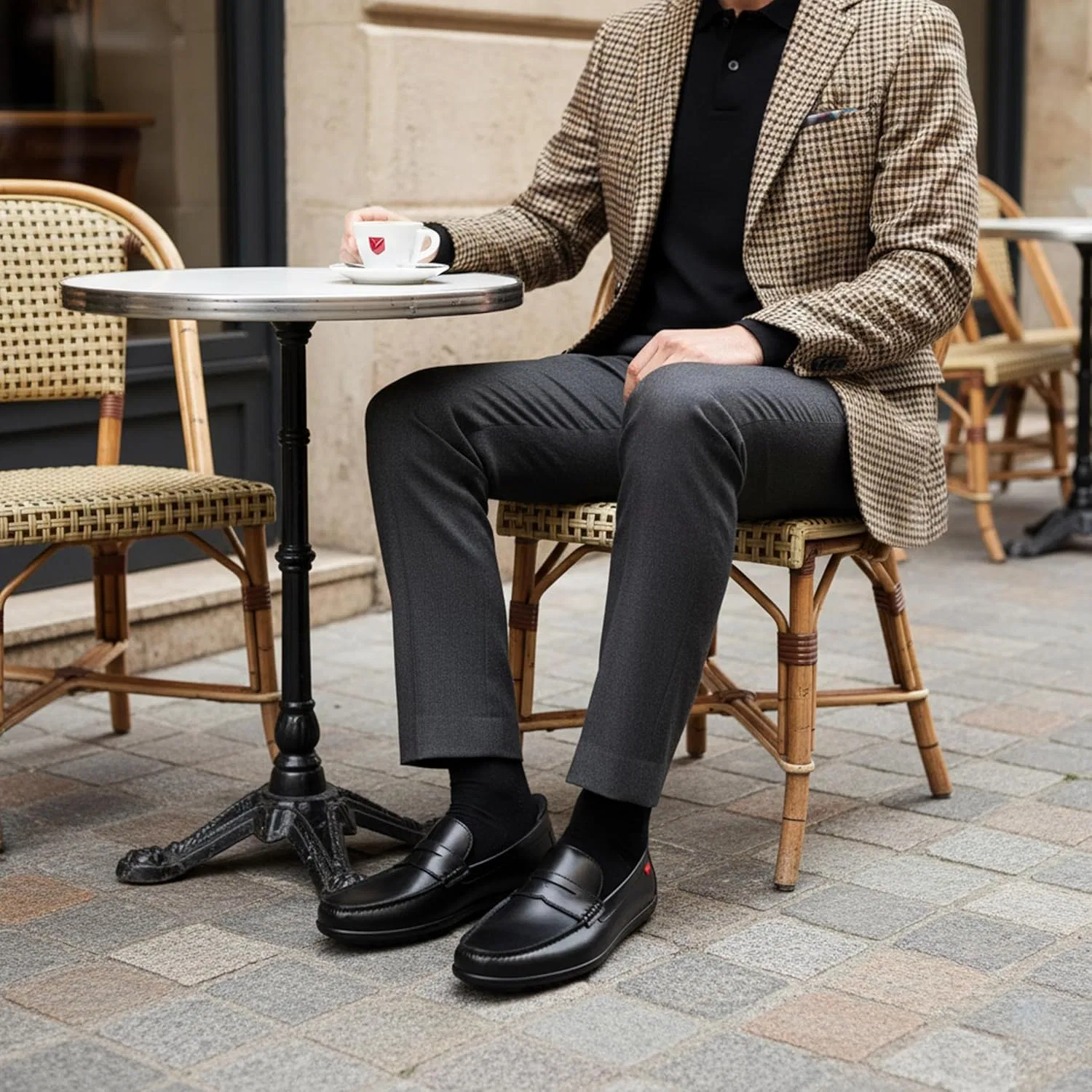 Лоферы повседневные Marc Joseph New York, черная кожа наппа — фото 2