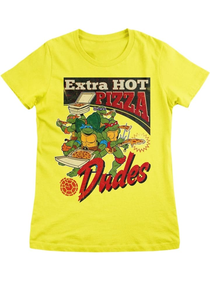 

Teenage Mutant Ninja Turtles Футболка "Extra Hot Pizza Dudes Girly Tee" желтого цвета, Желтый, Teenage Mutant Ninja Turtles Футболка "Extra Hot Pizza Dudes Girly Tee" желтого цвета