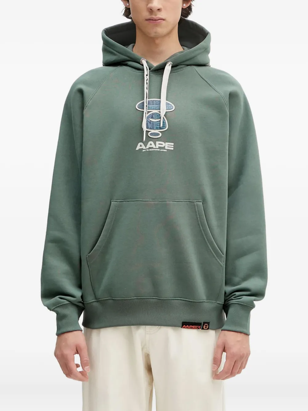 

Худи с логотипом AAPE BY *A BATHING APE, зеленый
