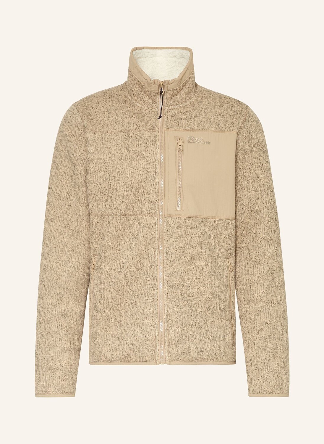 

Флисовая куртка камин Jack Wolfskin, бежевый