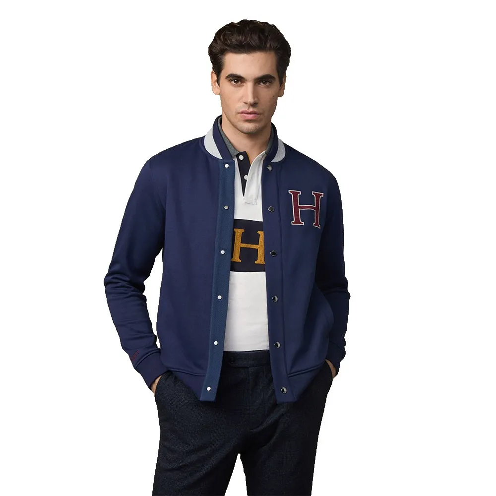 

Толстовка Hackett Heritage Varsity full zip, синий