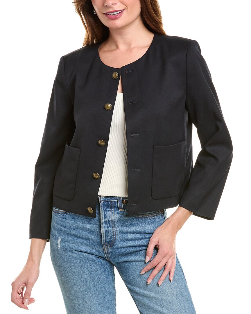 

FRAME Джинсовая куртка из смеси шерсти FRAME Denim, синий