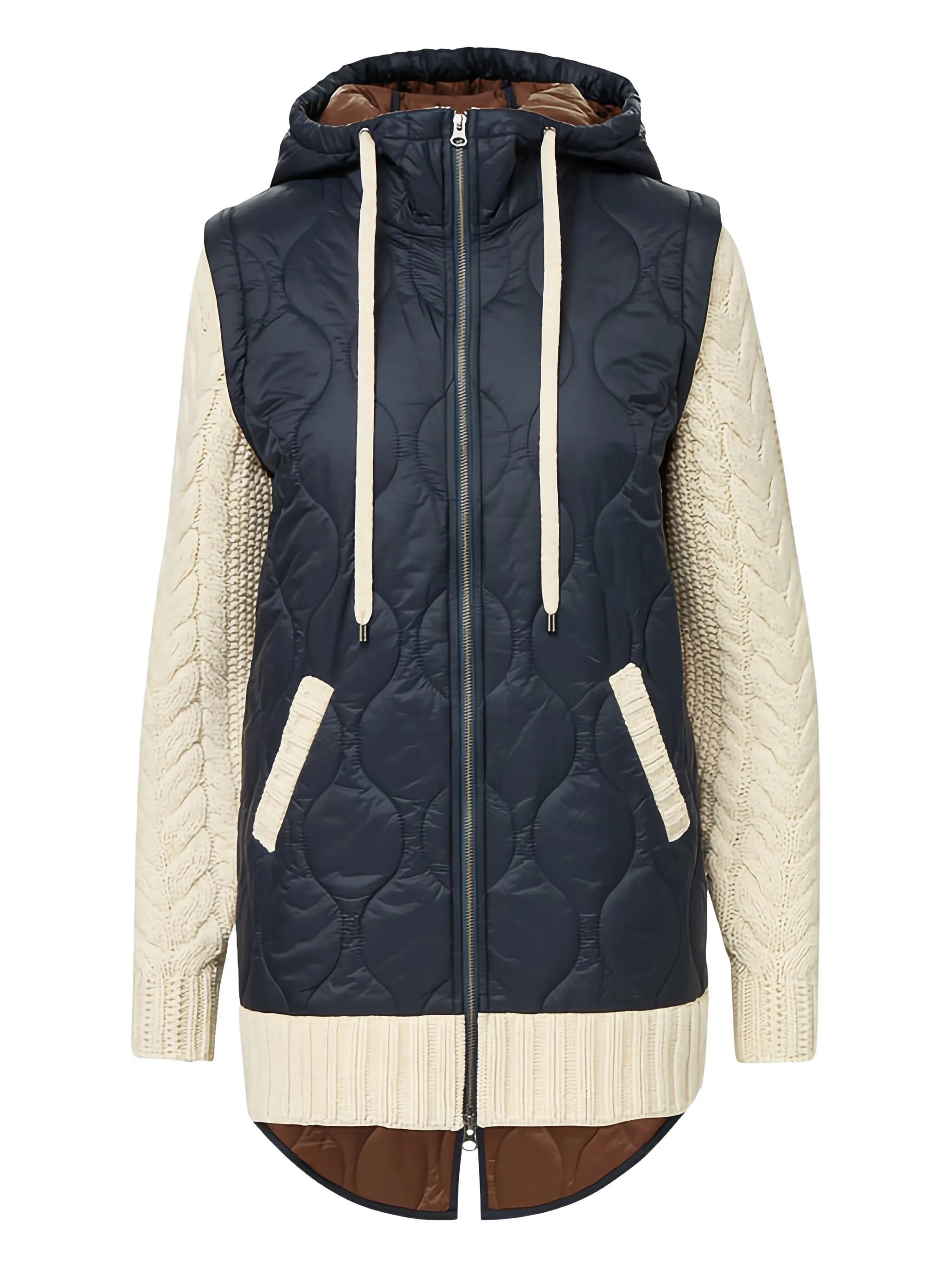 

Пуховик Barrows Mixed Media Veronica Beard, синий