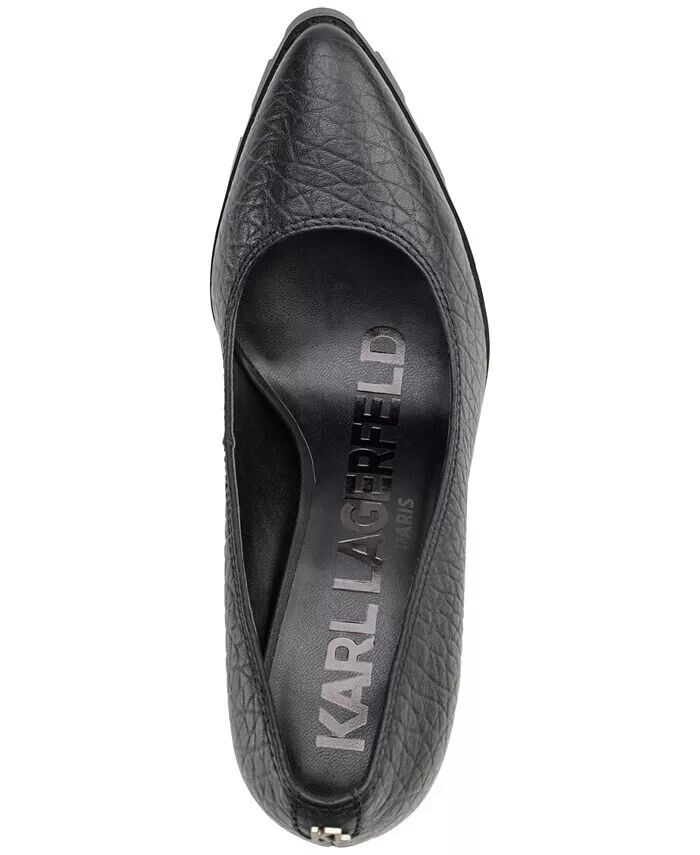 Туфли Madelyn Slip On с острым носком и рифленой подошвой KARL LAGERFELD PARIS, черный — фото 4
