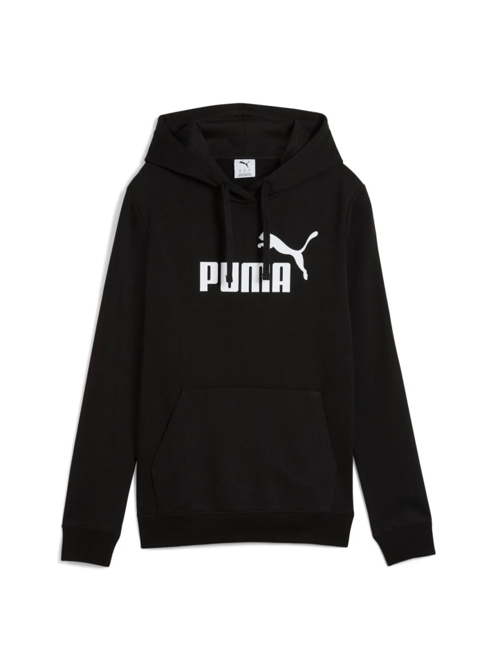 

Толстовка с логотипом № 1 и карманами-кенгуру черного цвета Puma