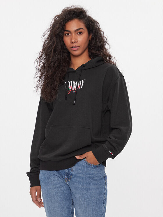 

Толстовка свободного кроя Tommy Jeans, черный